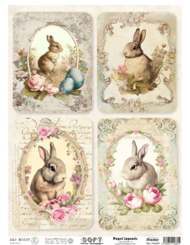 Papel de Arroz Soft 30x41cm. Decoupage PA5225