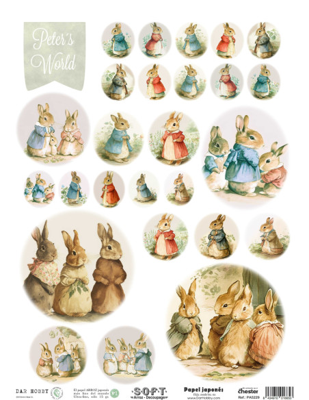 Papel de Arroz Soft 30x41cm. Decoupage PA5229
