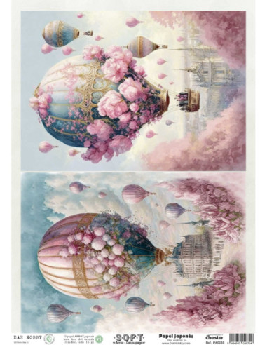 Papel de Arroz Soft 30x41cm. Decoupage PA5235