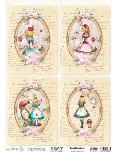 Papel de Arroz Soft 30x41cm. Decoupage PA5241
