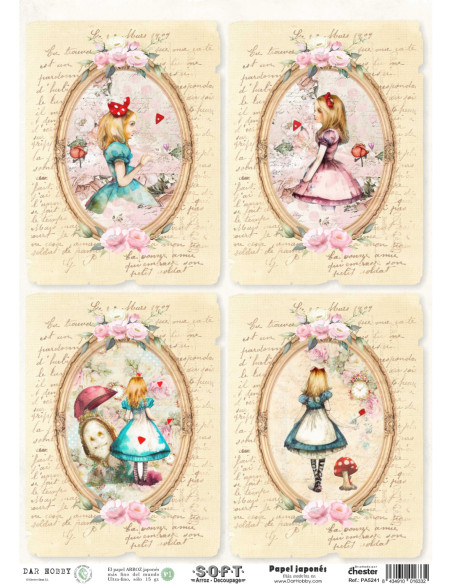 Papel de Arroz Soft 30x41cm. Decoupage PA5241