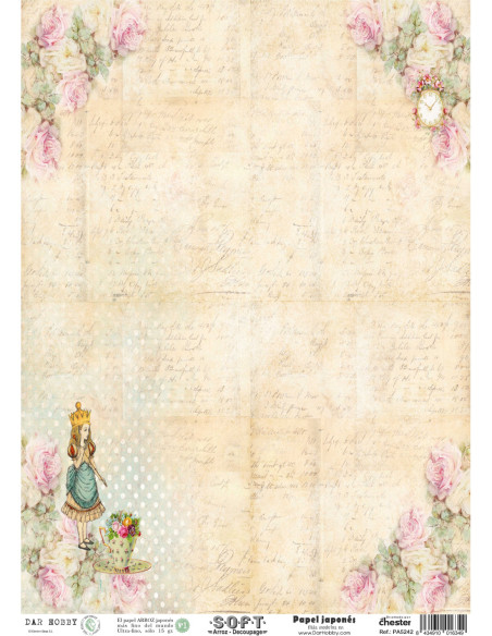 Papel de Arroz Soft 30x41cm. Decoupage PA5242
