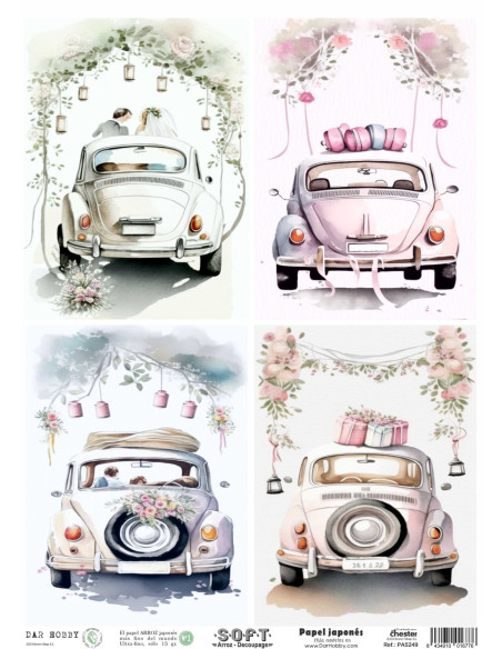 Papel de Arroz Soft 30x41cm. Decoupage PA5249