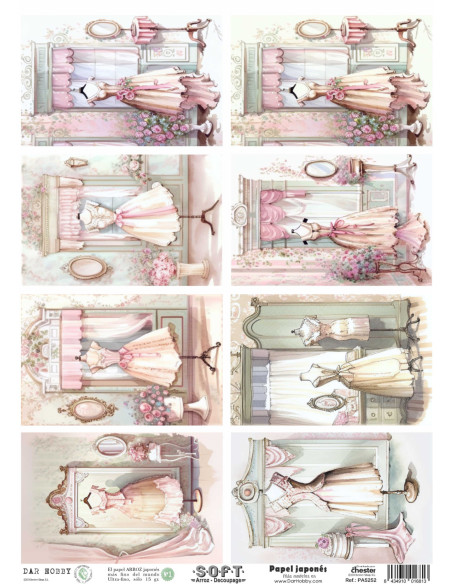 Papel de Arroz Soft 30x41cm. Decoupage PA5252