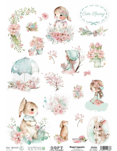 Papel de Arroz Soft 30x41cm. Decoupage PA5254