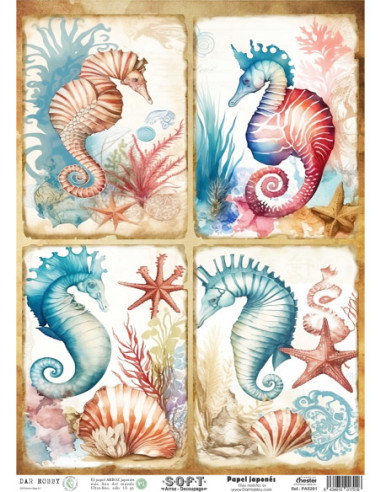 Papel de Arroz Soft 30x41cm. Decoupage PA5261