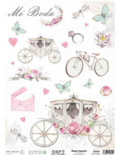 Papel de Arroz Soft 30x41cm. Decoupage PA5262