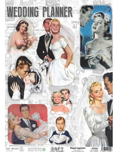 Papel de Arroz Soft 30x41cm. Decoupage PA5263