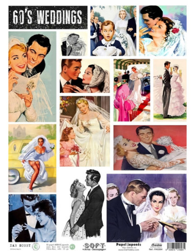 Papel de Arroz Soft 30x41cm. Decoupage PA5264