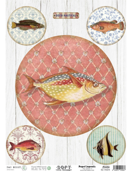 Papel de Arroz Soft 30x41cm. Decoupage PA5270
