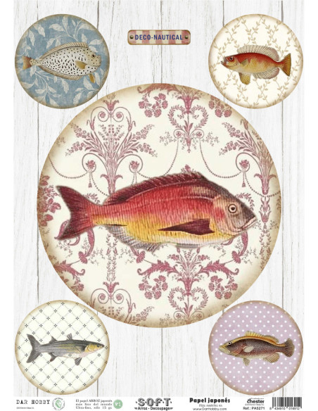 Papel de Arroz Soft 30x41cm. Decoupage PA5271