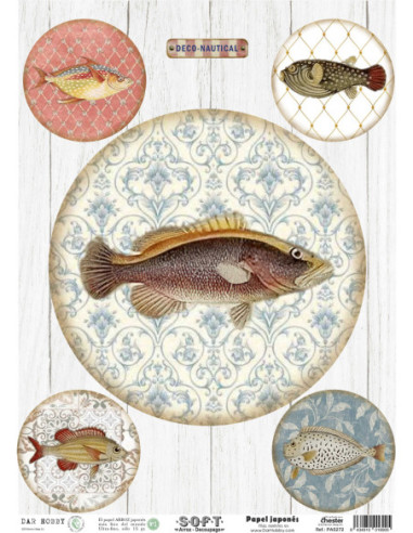 Papel de Arroz Soft 30x41cm. Decoupage PA5272