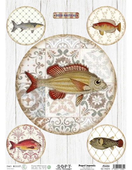 Papel de Arroz Soft 30x41cm. Decoupage PA5273