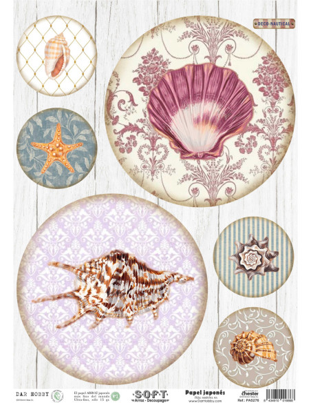 Papel de Arroz Soft 30x41cm. Decoupage PA5276
