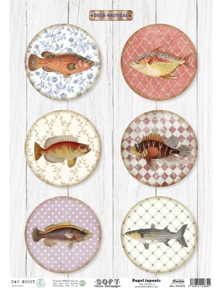 Papel de Arroz Soft 30x41cm. Decoupage PA5278