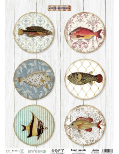Papel de Arroz Soft 30x41cm. Decoupage PA5279