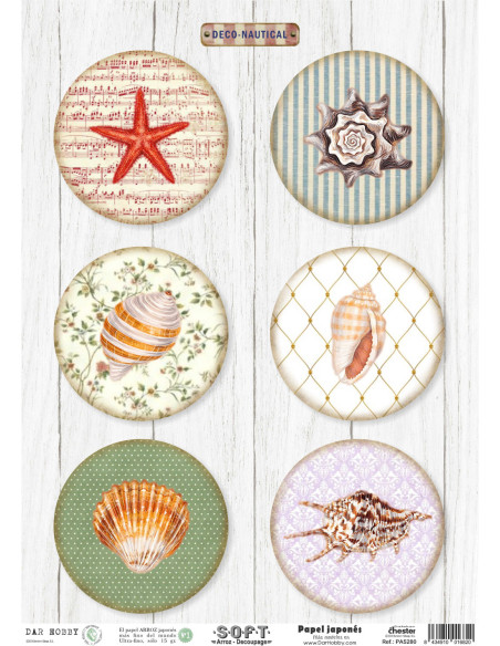 Papel de Arroz Soft 30x41cm. Decoupage PA5280