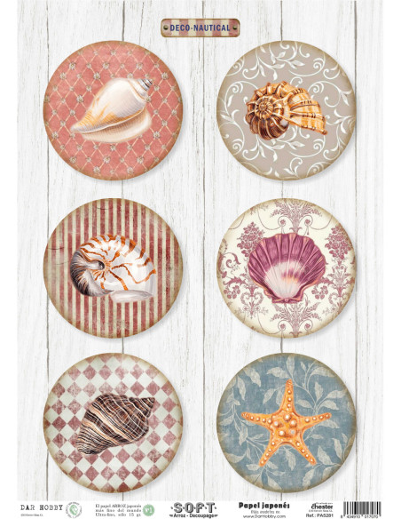 Papel de Arroz Soft 30x41cm. Decoupage PA5281