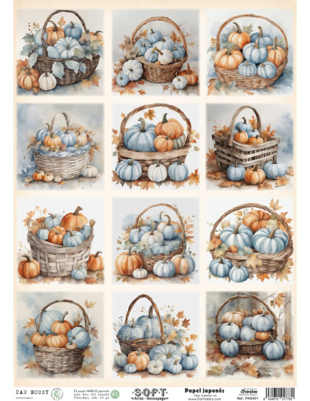 Papel de Arroz Soft 30x41cm. Decoupage PA5401