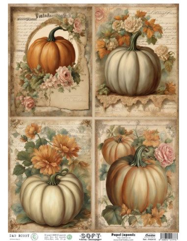Papel de Arroz Soft 30x41cm. Decoupage PA5410