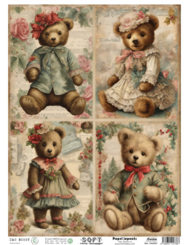 Papel de Arroz Soft 30x41cm. Decoupage PA5507