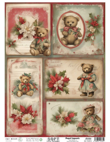 Papel de Arroz Soft 30x41cm. Decoupage PA5510