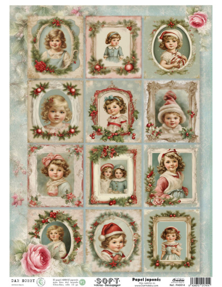 Papel de Arroz Soft 30x41cm. Decoupage PA5514