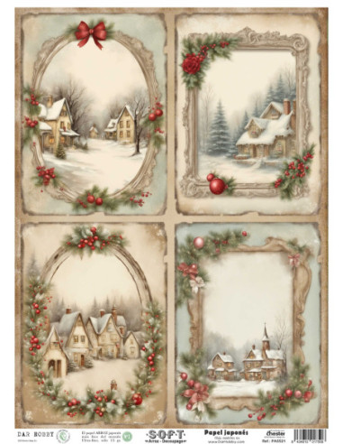 Papel de Arroz Soft 30x41cm. Decoupage PA5521