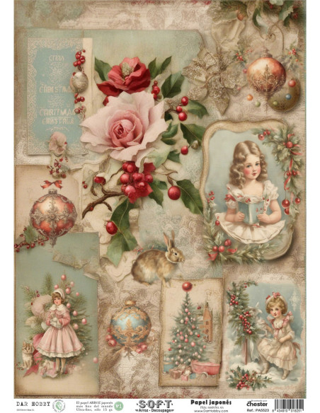 Papel de Arroz Soft 30x41cm. Decoupage PA5523