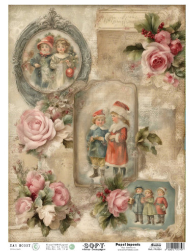 Papel de Arroz Soft 30x41cm. Decoupage PA5524