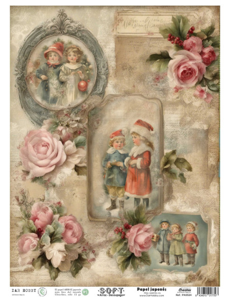 Papel de Arroz Soft 30x41cm. Decoupage PA5524