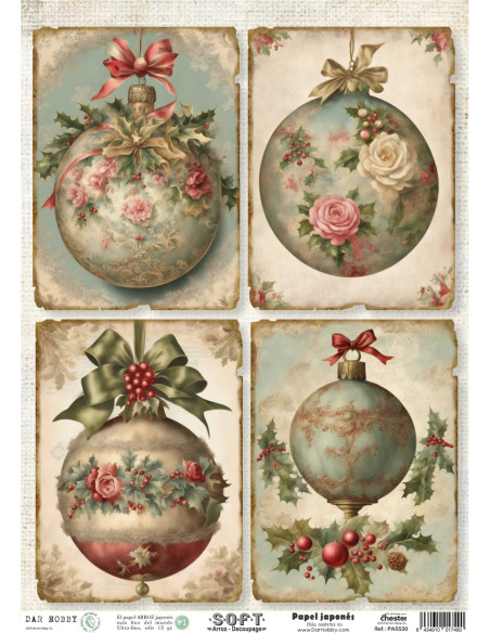 Papel de Arroz Soft 30x41cm. Decoupage PA5530