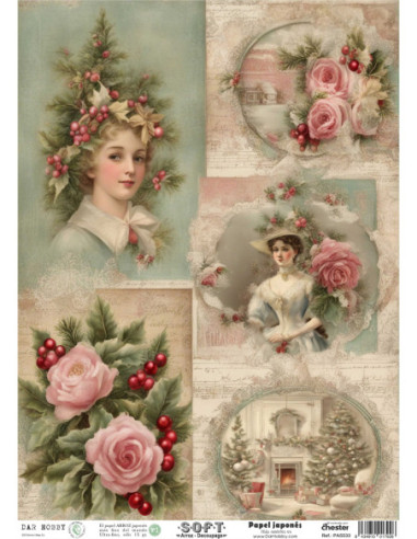 Papel de Arroz Soft 30x41cm. Decoupage PA5533
