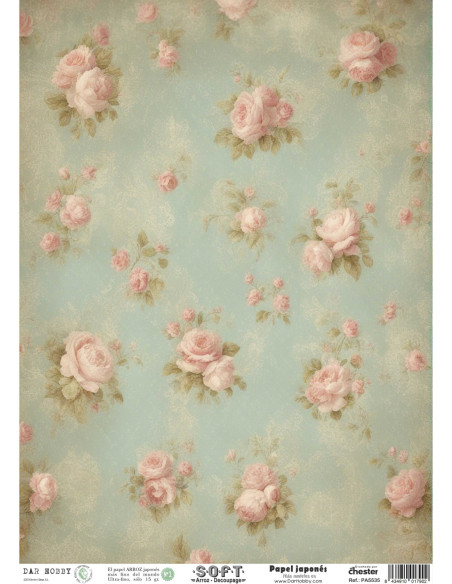 Papel de Arroz Soft 30x41cm. Decoupage PA5535