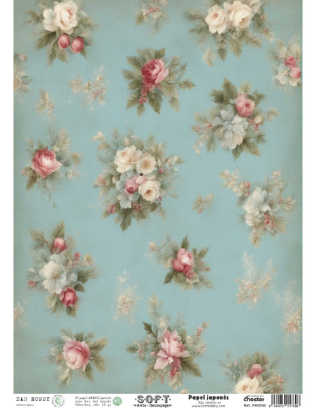 Papel de Arroz Soft 30x41cm. Decoupage PA5536