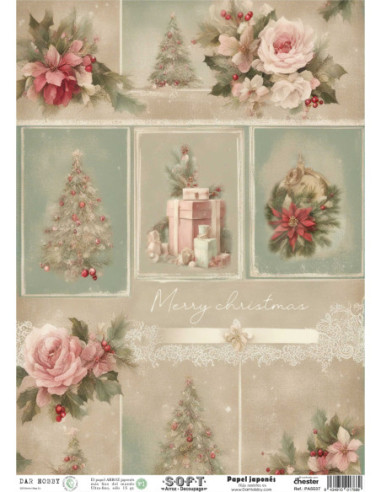 Papel de Arroz Soft 30x41cm. Decoupage PA5537