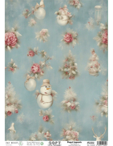 Papel de Arroz Soft 30x41cm. Decoupage PA5552