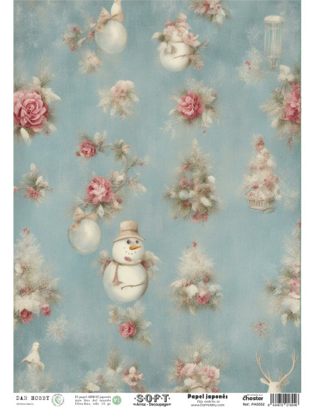 Papel de Arroz Soft 30x41cm. Decoupage PA5552