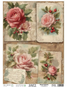 Papel de Arroz Soft 30x41cm. Decoupage PA5563