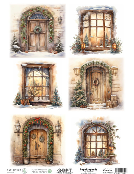 Papel de Arroz Soft 30x41cm. Decoupage PA5569