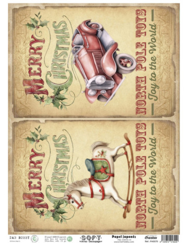 Papel de Arroz Soft 30x41cm. Decoupage PA5570