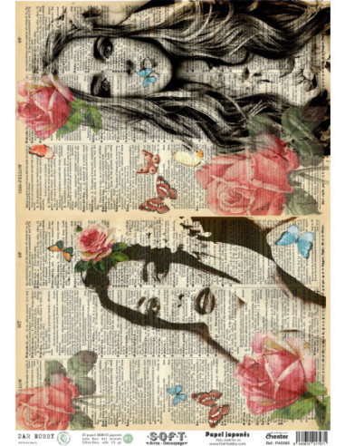 Papel de Arroz Soft 30x41cm. Decoupage PA5585