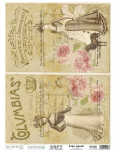 Papel de Arroz Soft 30x41cm. Decoupage PA5586