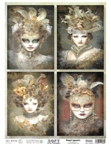 Papel de Arroz Soft 30x41cm. Decoupage PA5591