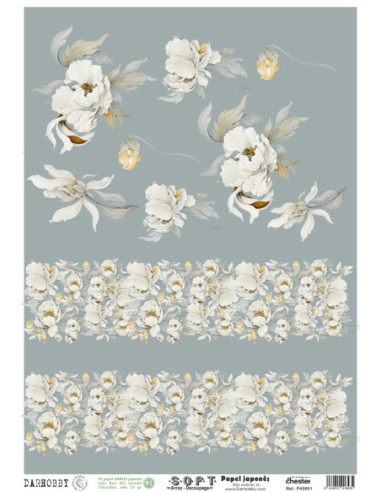 Papel de Arroz Soft 30x41cm. Decoupage PA5601