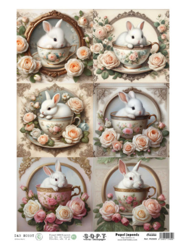 Papel de Arroz Soft 30x41cm. Decoupage PA5609