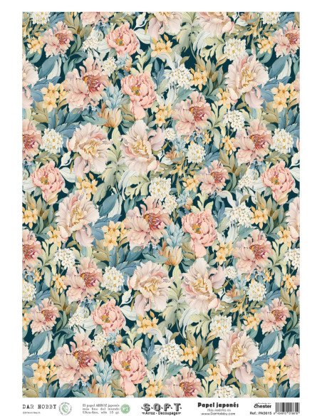 Papel de Arroz Soft 30x41cm. Decoupage PA5615