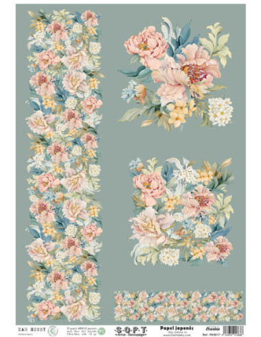 Papel de Arroz Soft 30x41cm. Decoupage PA5617