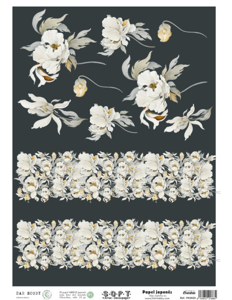 Papel de Arroz Soft 30x41cm. Decoupage PA5620