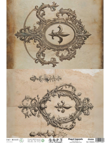 Papel de Arroz Soft 30x41cm. Decoupage PA5640